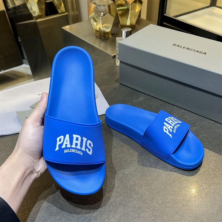 BALENCIAGA CITIES PARIS POOL SLIDE SANDAL – BBD011