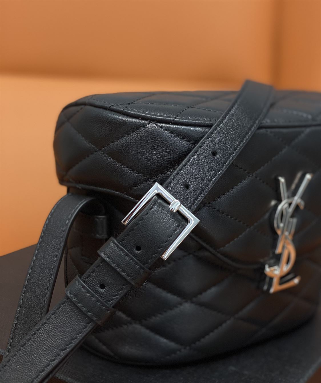 YSL JUNE QUILTED LEATHER CROSSBODY BLACK BAG – YB045