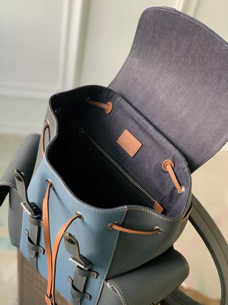 Christopher PM Backpack in Black and Blue – LW166