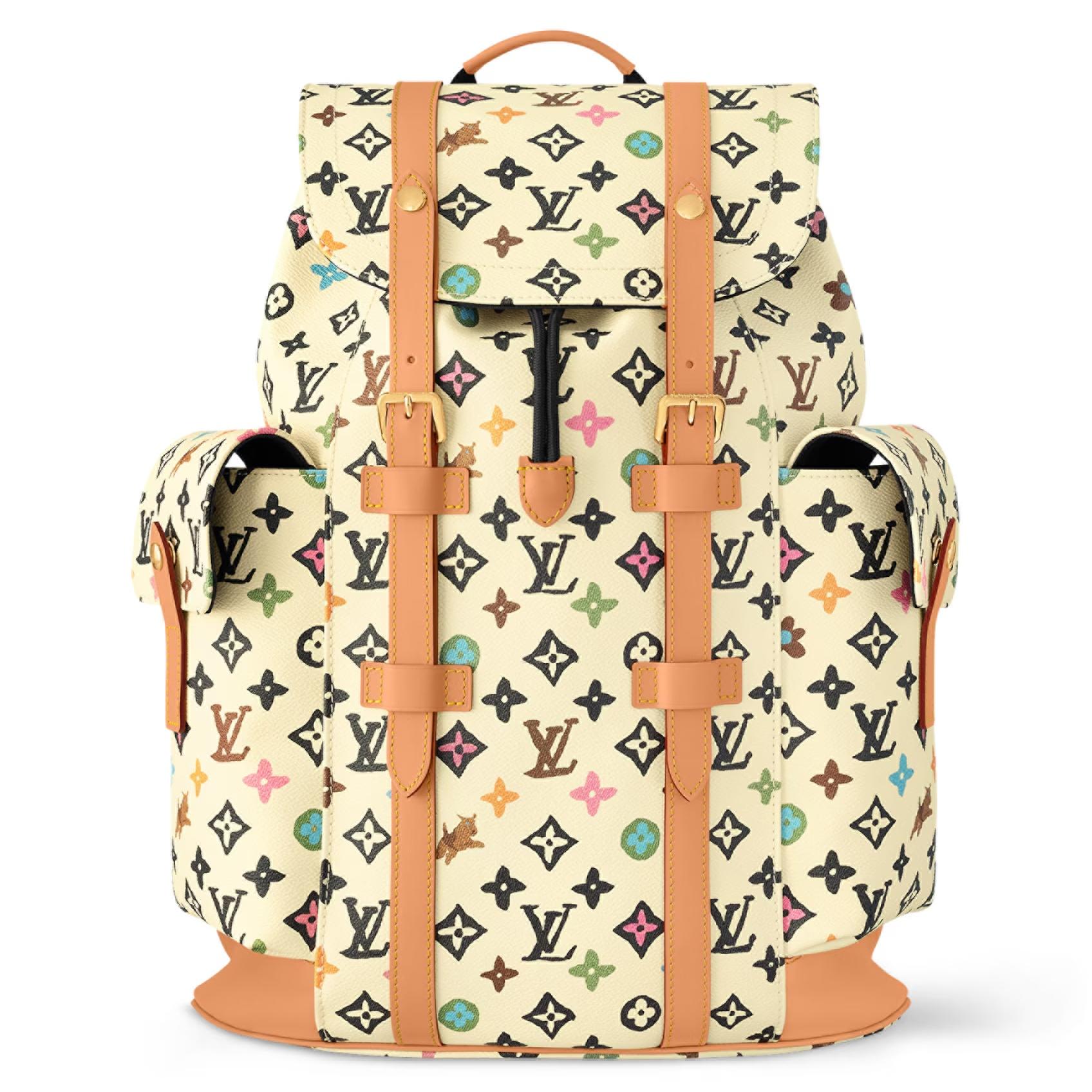 LV Christopher MM Backpack in Vanilla Monogram Craggy Coated Canvas – LW186