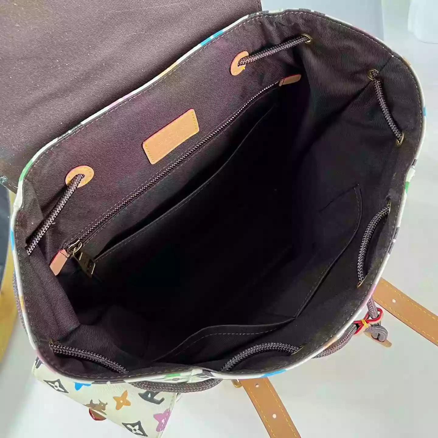 CHRISTOPHER MM BACKPACK VANILLA MONOGRAM CRAGGY COATED CANVAS M25240 – LW350