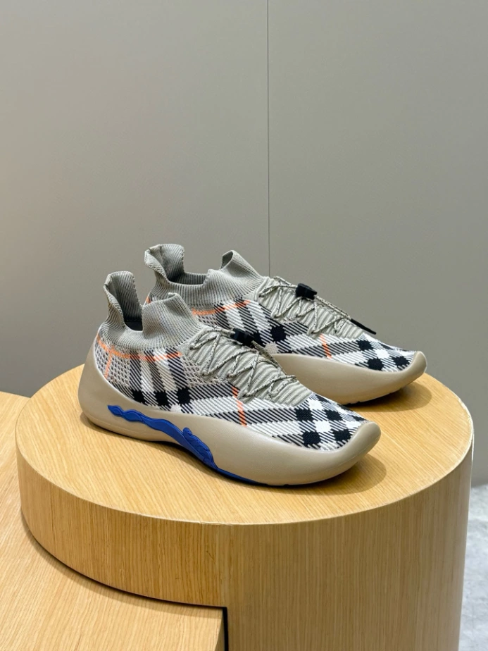 BURBERRY CHECK KNIT NEPTUNE SNEAKERS – BBR055