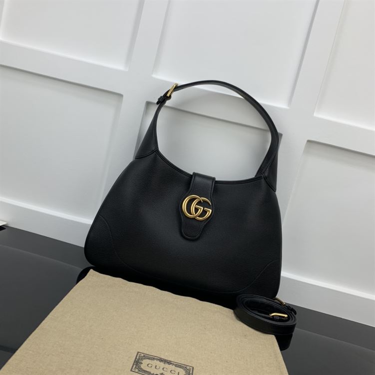 GUCCI APHRODITE MEDIUM SHOULDER BAG IN BLACK LEATHER – GB47