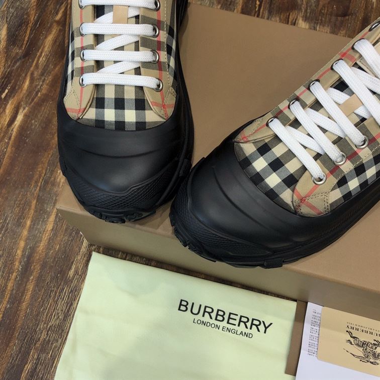 BURBERRY VINTAGE CHECK COTTON ARTHUR SNEAKERS – BBR028