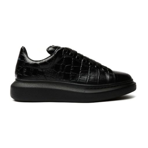 ALEXANDER MCQUEEN ALL-OVER STAMPED CROCODILE SNEAKERS – ALD019