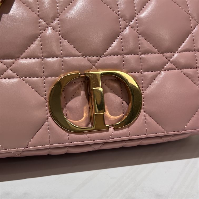 DIOR MEDIUM DIOR CARO BAG ROSE DES VENTS QUILTED MACROCANNAGE CALFSKIN – DOB063