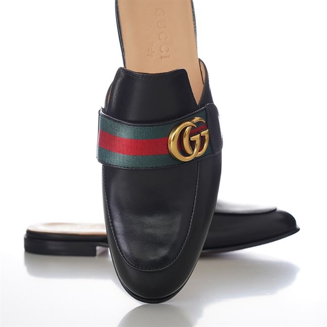 GUCCI BLACK PRINCETOWN SLIPPERS – GL033
