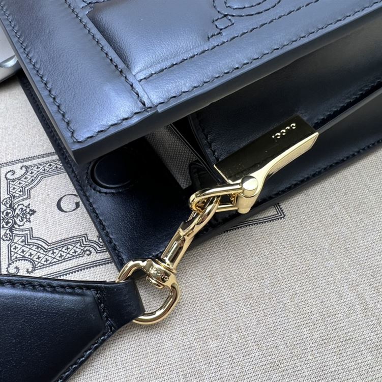 GUCCI SMALL GG QUILTED LEATHER BAG IN BLACK – GB29