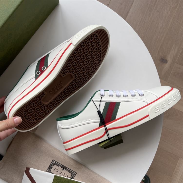 GUCCI TENNIS 1977 SNEAKER IN WHITE LEATHER – GCC060