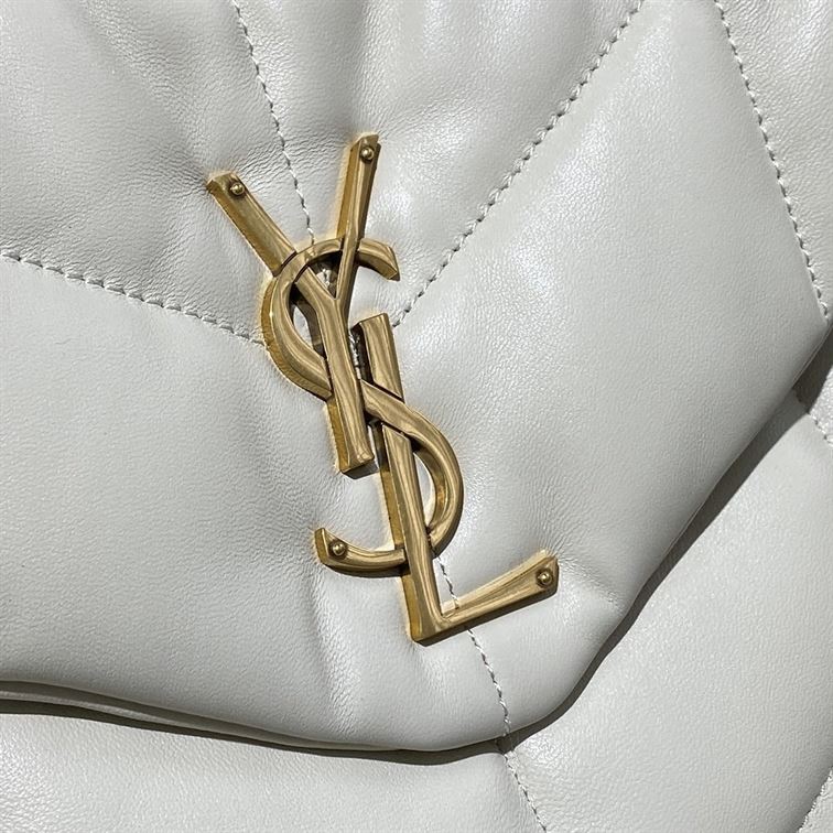 YSL PUFFER TOY CREAM WHITE BAG – YB014