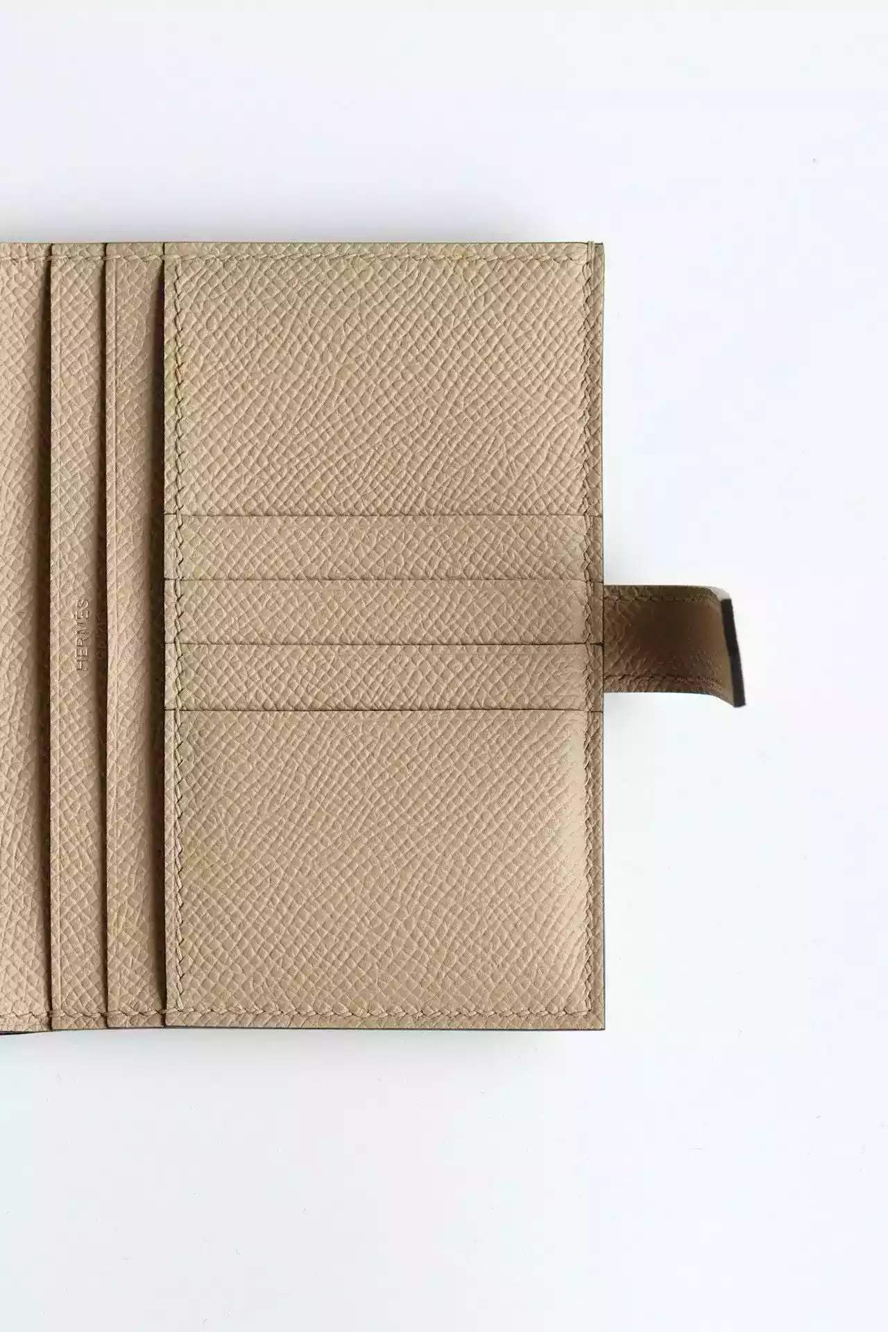 Hermes Bearn Compact Handmade Wallet in Trench Epsom Calfskin – HW138