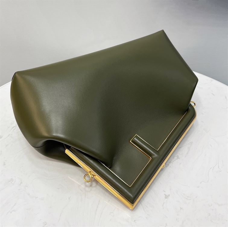 FENDI FIRST MEDIUM GREEN LEATHER BAG – F006