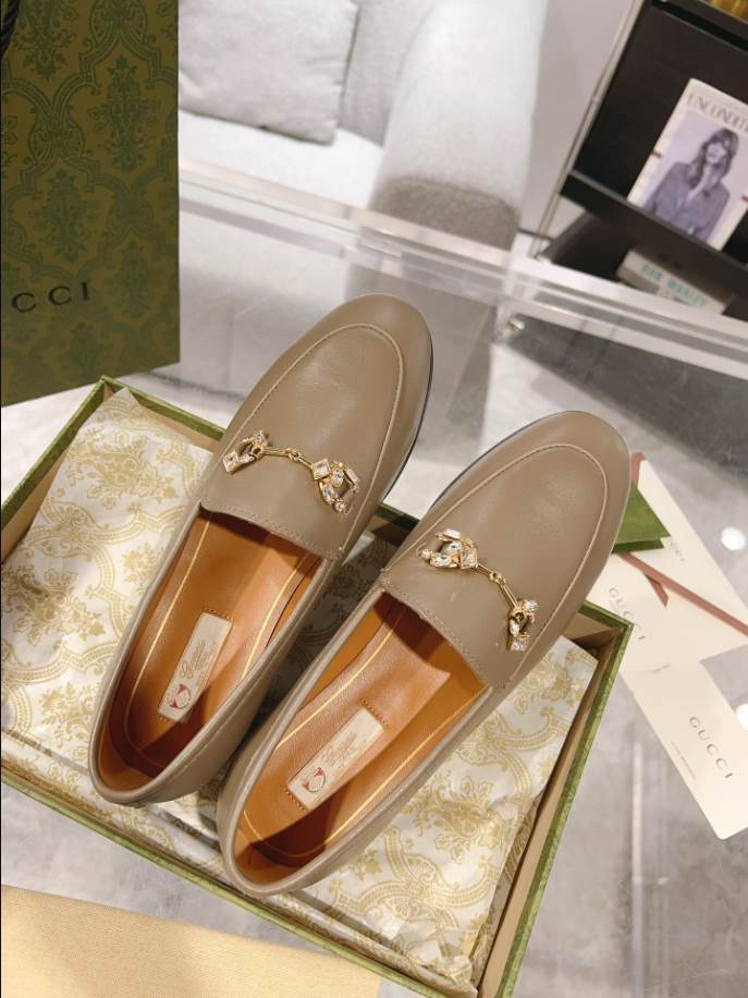 Gucci Jordaan Brown Leather Loafer – GL073