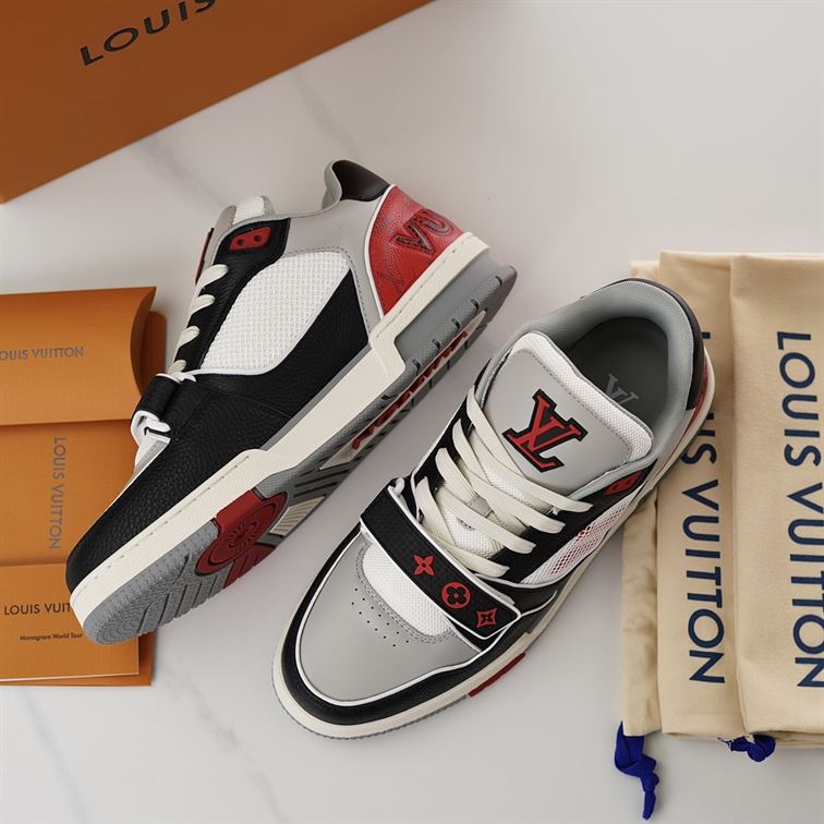 LOUIS VUITTON LV TRAINER SNEAKER RED – LVS182