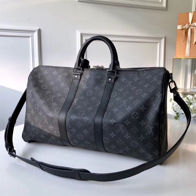 LOUIS VUITTON MONOGRAM ECLIPSE KEEPALL BANDOULIERE 55 – LVB005