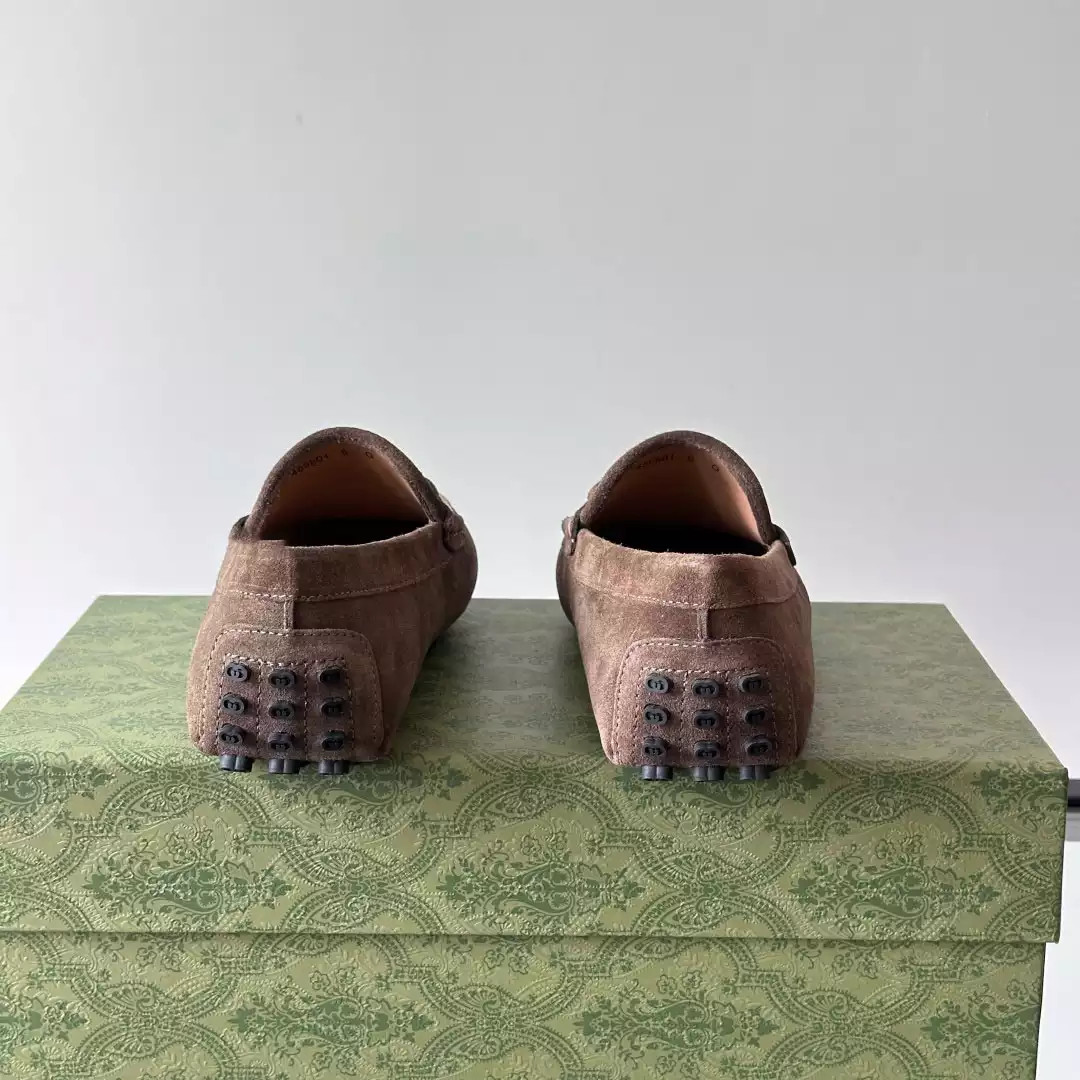 MEN’S DRIVER WITH HORSEBIT IN DARK BROWN – GL095