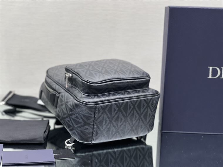 DIOR MINI RIDER SLING BAG BLACK CD DIAMOND CANVAS – DIO008