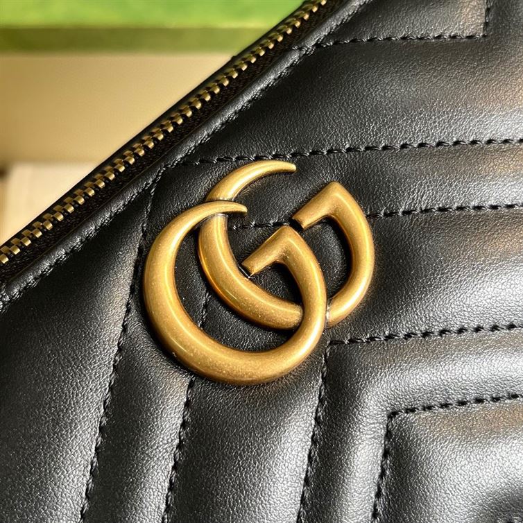 GUCCI MARMONT SHOULDER BAG IN BLACK LEATHER – GB13