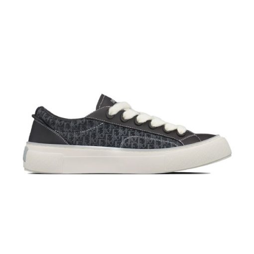 DIOR B33 SNEAKER BLACK SMOOTH CALFSKIN AND DIOR OBLIQUE JACQUARD – DO129