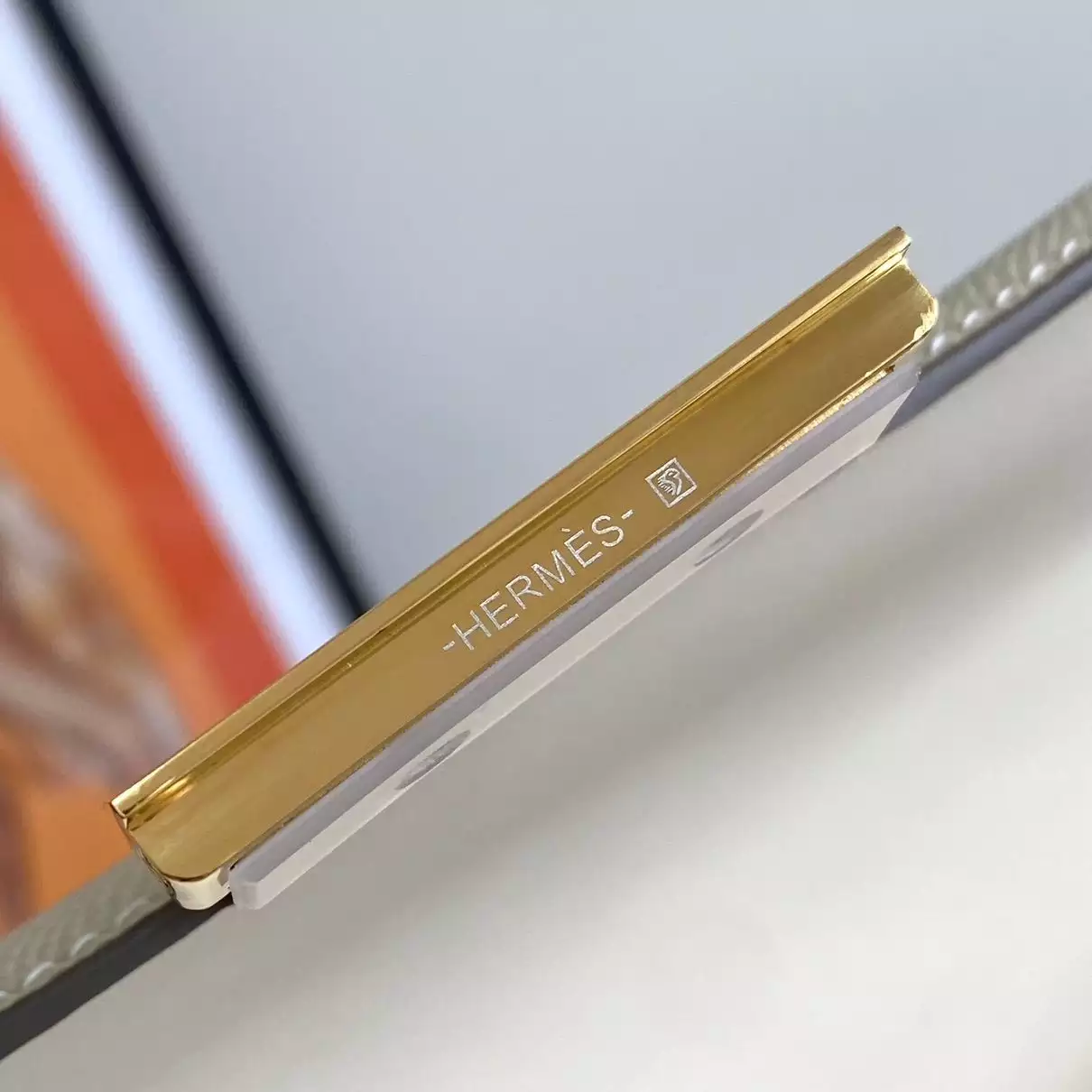 Hermes White Constance MM 24cm Epsom Leather Bag – HW036