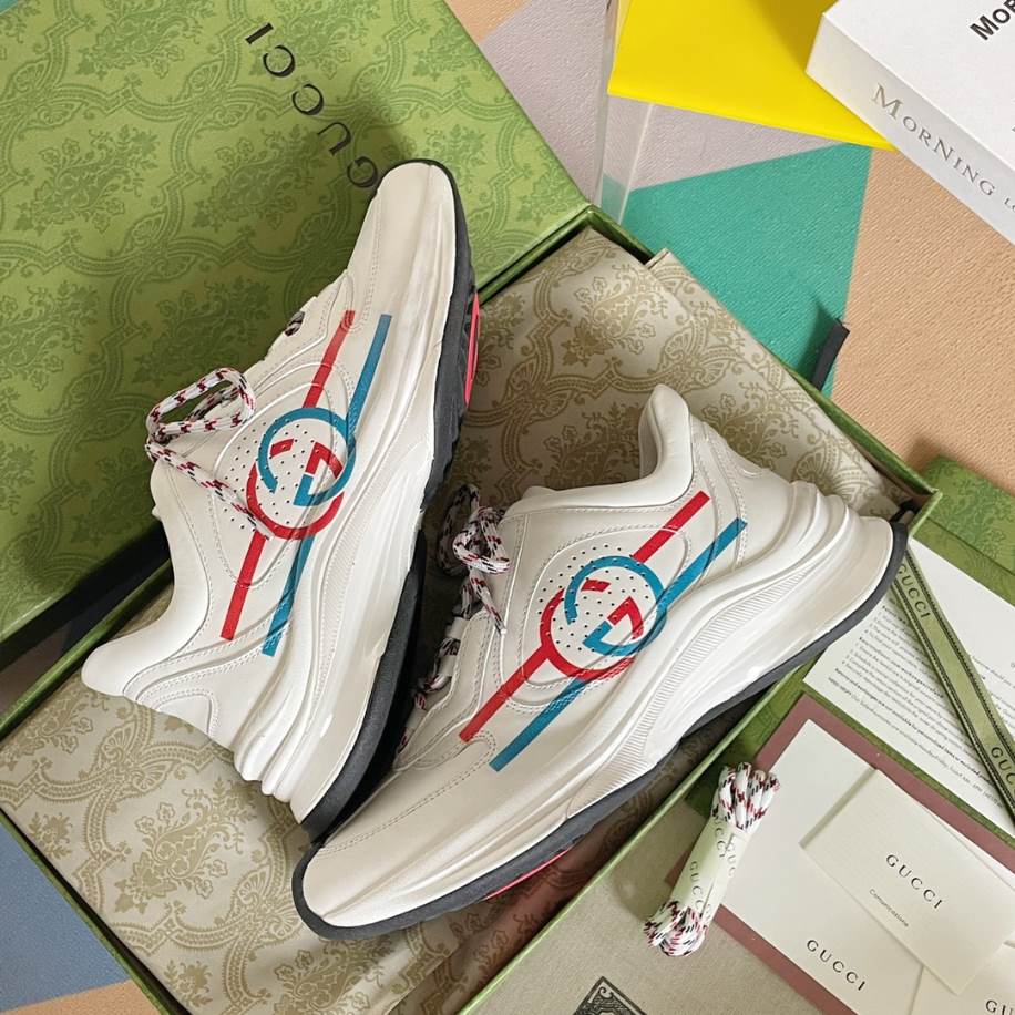 Gucci Run Trainers White Leather Sneakers – GCC205