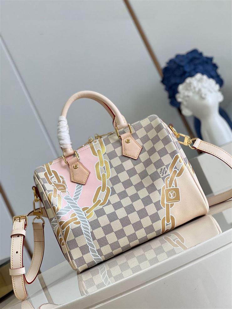 LOUIS VUITTON SPEEDY BANDOULIERE 25 DAMIER AZUR CANVAS – LW117