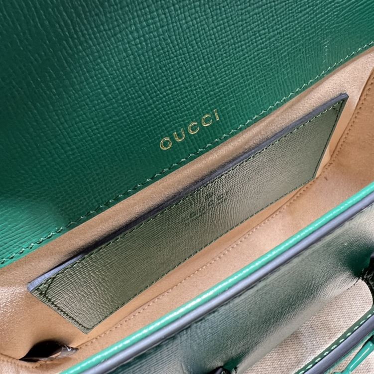 GUCCI HORSEBIT 1955 SMALL SHOULDER BAG GREEN LEATHER – GB25