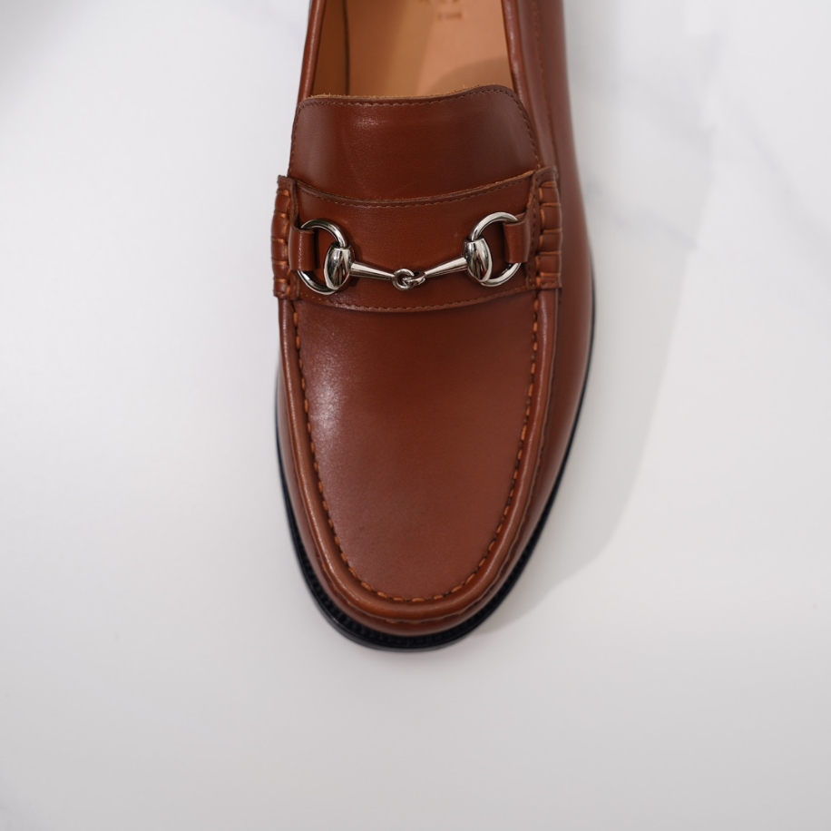 GUCCI LEATHER BROWN LOAFER – GL057
