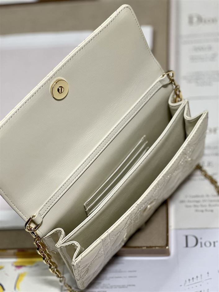 DIOR MISS DIOR MINI BAG BEIGE CANNAGE LAMBSKIN – DOB054