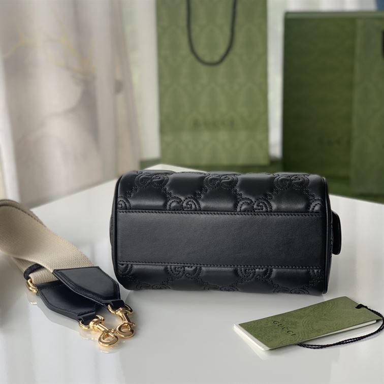 GUCCI GG MATELASSE MINI BAG IN BLACK LEATHER – GB69