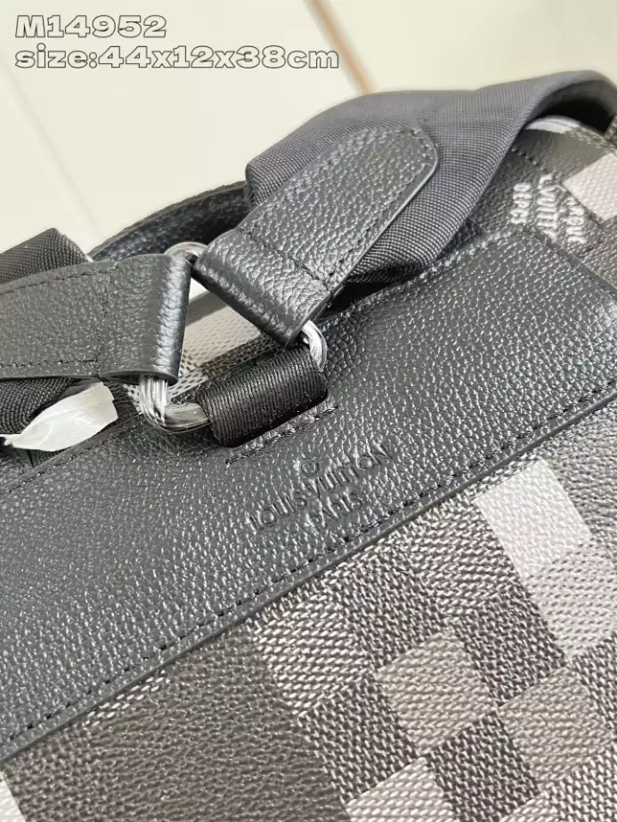 CHRISTOPHER MM BACKPACK BLACK DAMOFLAGE BLACK CANVAS M14952 – LW334