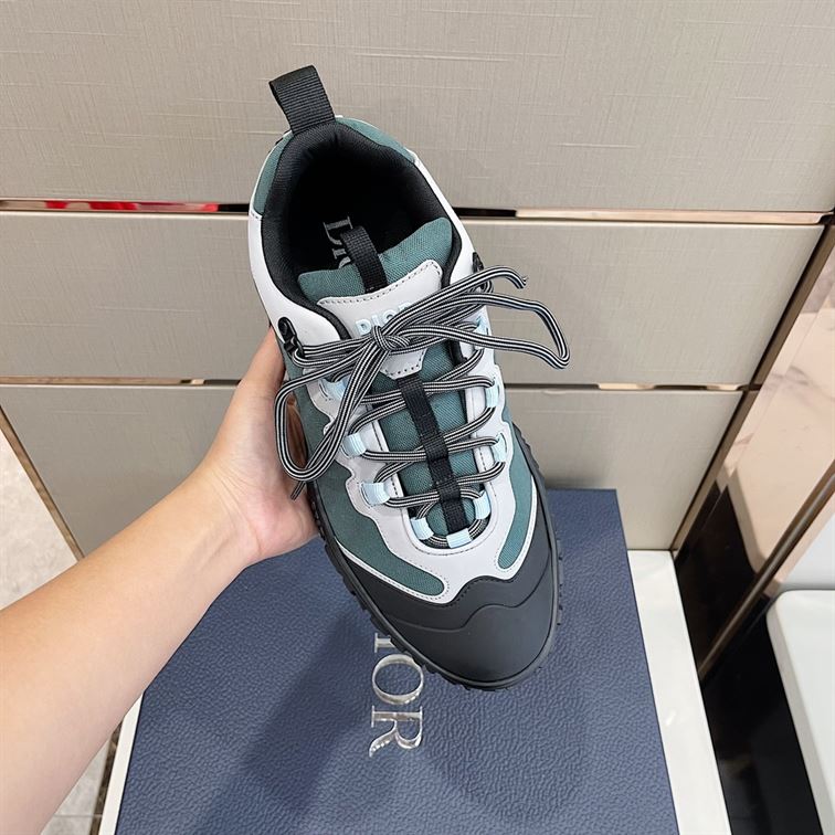 DIORIZON HIKING SHOE GREEN-GREY TECHNICAL MESH AND BLACK RUBBER – DO085