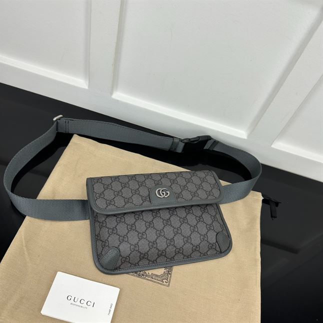 GUCCI GREY OPHIDIA SMALL GG BELT BAG – BG055