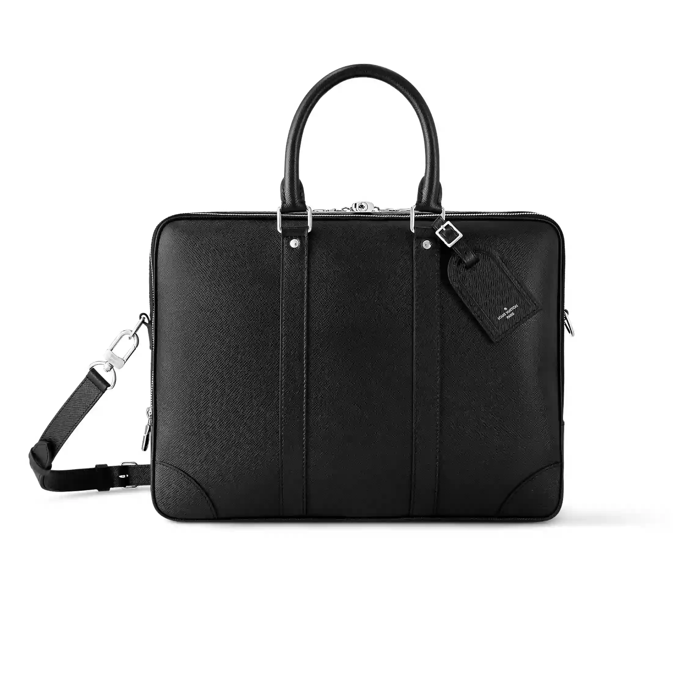 PORTE DOCUMENTS VOYAGE BLACK TAIGA COWHIDE LEATHER M30967 – LW322