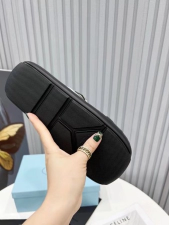 PRADA DOUBLE-STRAP SANDALS IN WHITE LEATHER – PSD045