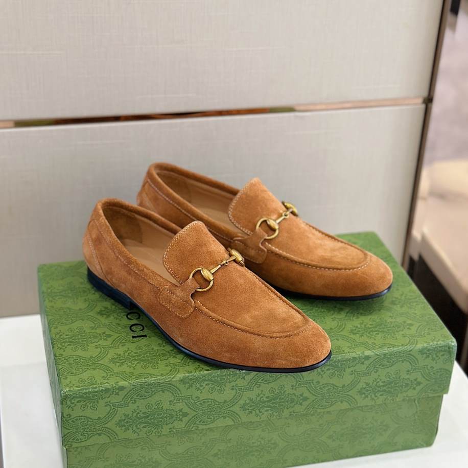 Gucci Jordaan Brown Suede Loafer – GL088