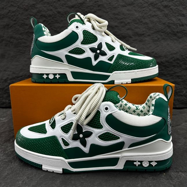 LOUIS VUITTON LV SKATE SNEAKER GREEN WHITE – LVS167