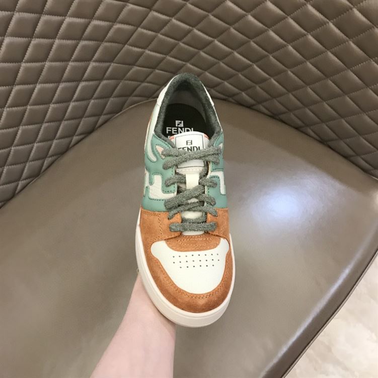 FENDI MATCH AMARANTH SUEDE LOW-TOPS SNEAKERES – FDS002