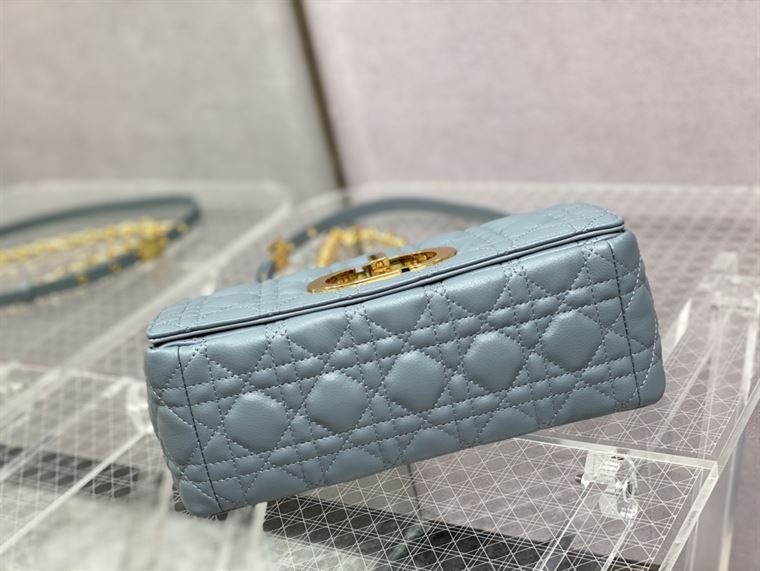 DIOR MEDIUM DIOR CARO BAG BLUE SUPPLE CANNAGE CALFSKIN – DOB108