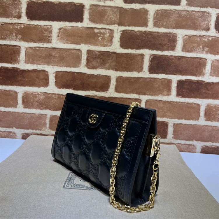 GUCCI SMALL GG QUILTED LEATHER BAG IN BLACK – GB29