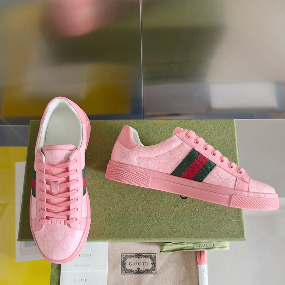 Gucci Ace Crystal Pink Sneakers – GCC187