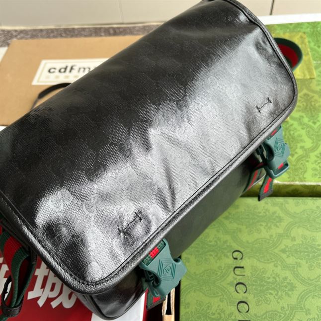 GUCCI MONOGRAMMED BUCKLE DETAILED SHOULDER BAG – BG054