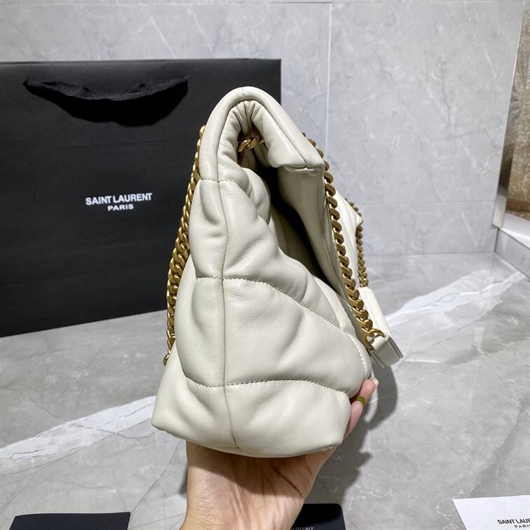 YSL PUFFER TOY CREAM WHITE BAG – YB014