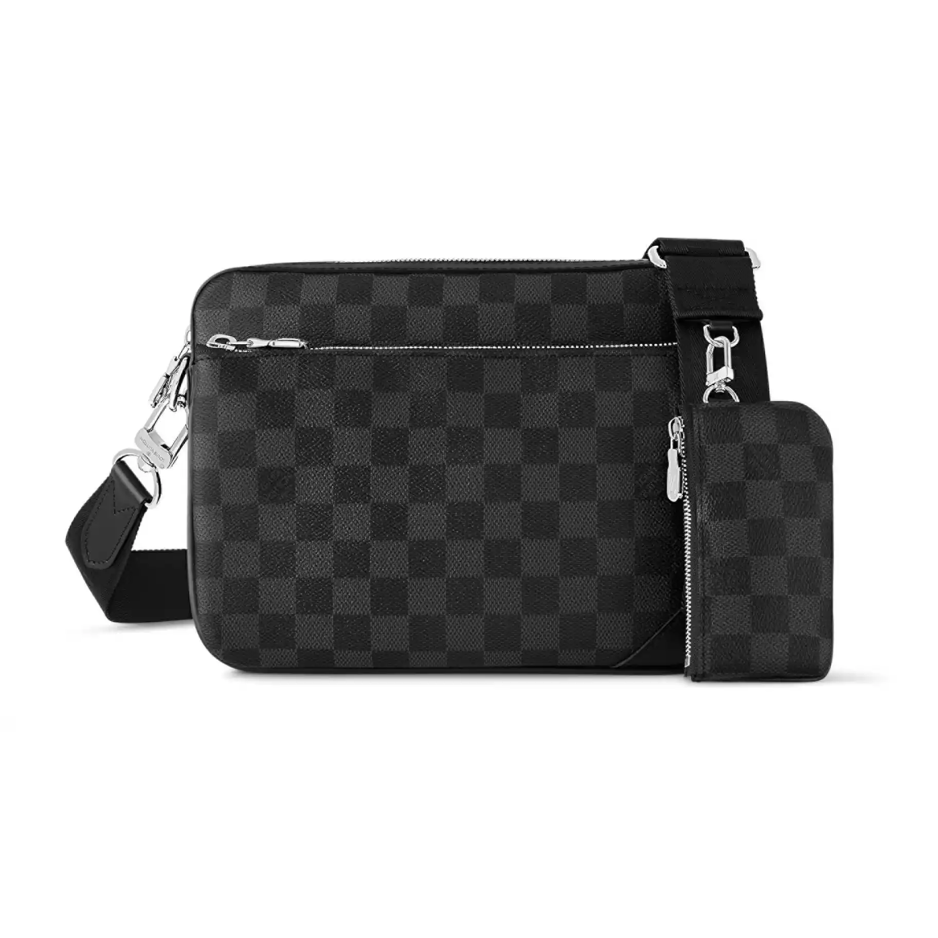 TRIO MESSENGER BAG DAMIER GRAPHITE N40519 – LW270