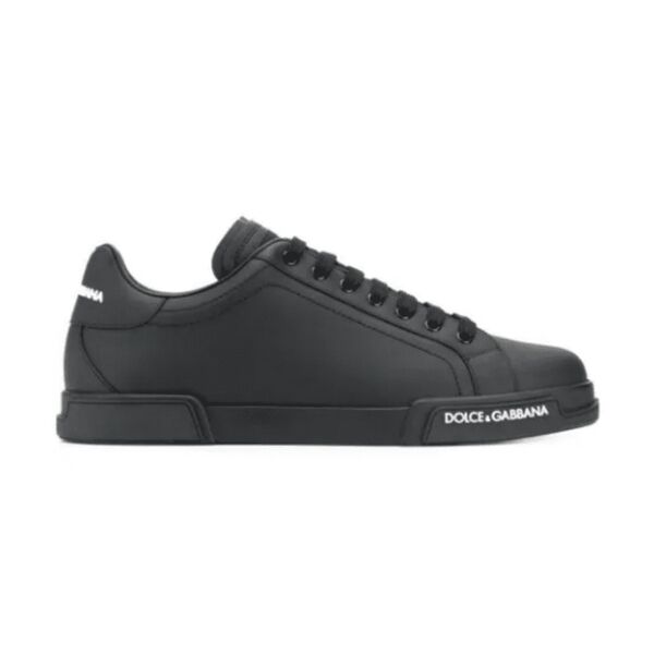 DOLCE & GABBANA BLACK LOW TOP SNEAKER – DG009