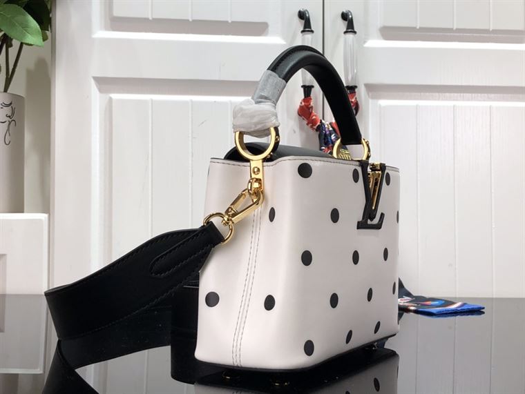 LOUIS VUITTON CAPUCINES MINI White and Black – LW094