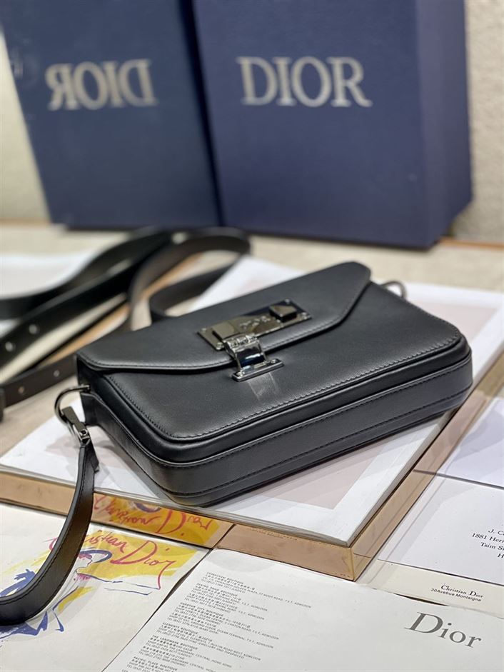 DIOR MESSENGER POUCH OBLIQUE GALAXY BLACK – DOB081