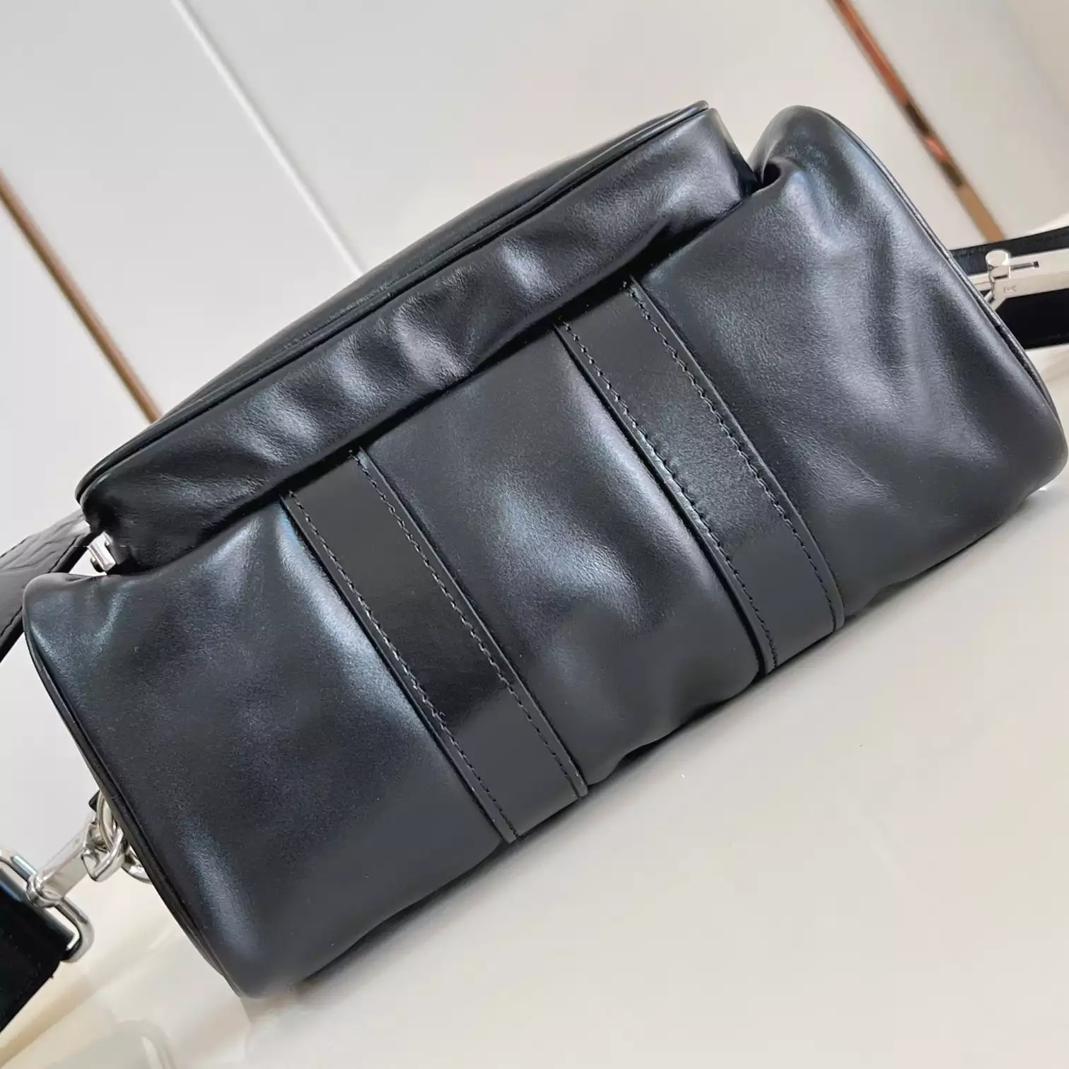 KEEPALL CARGO BANDOULIERE 25 BAG BLACK LEATHER M13988 – LW291