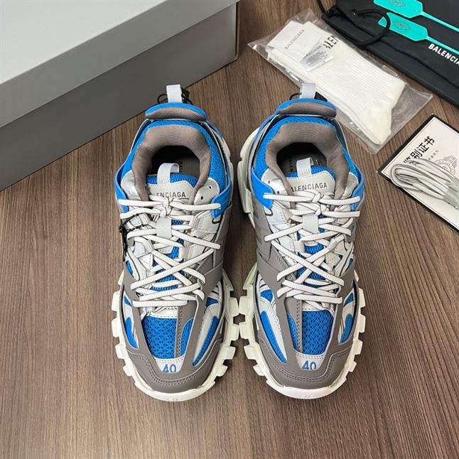 BALENCIAGA TRACK SNEAKER IN BLUE BROWN – BLA089