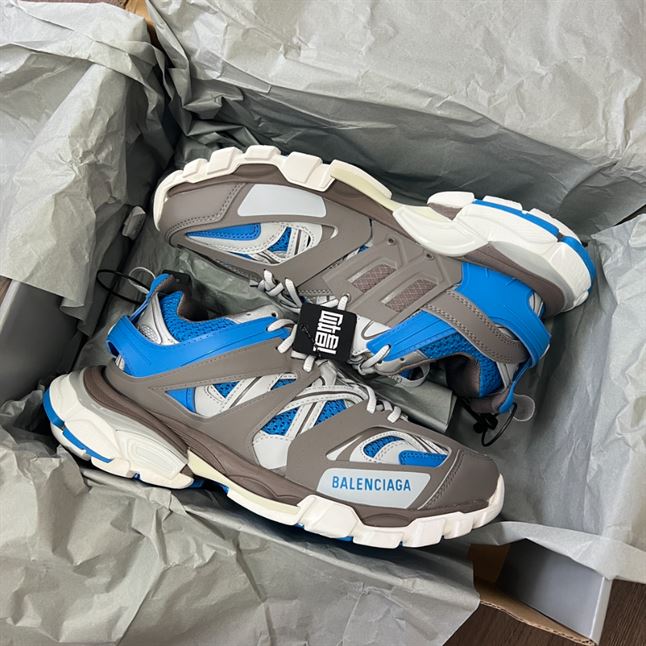 BALENCIAGA TRACK SNEAKER IN BLUE BROWN – BLA089
